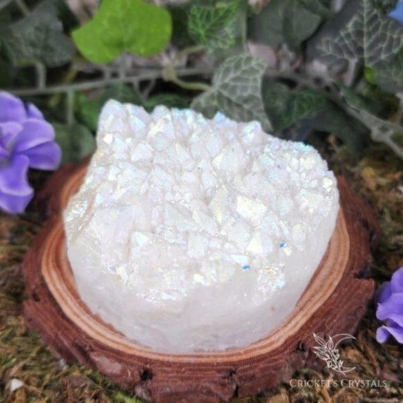 Angel Aura Quartz Crystal Cluster #10 - Picture 2 of 5